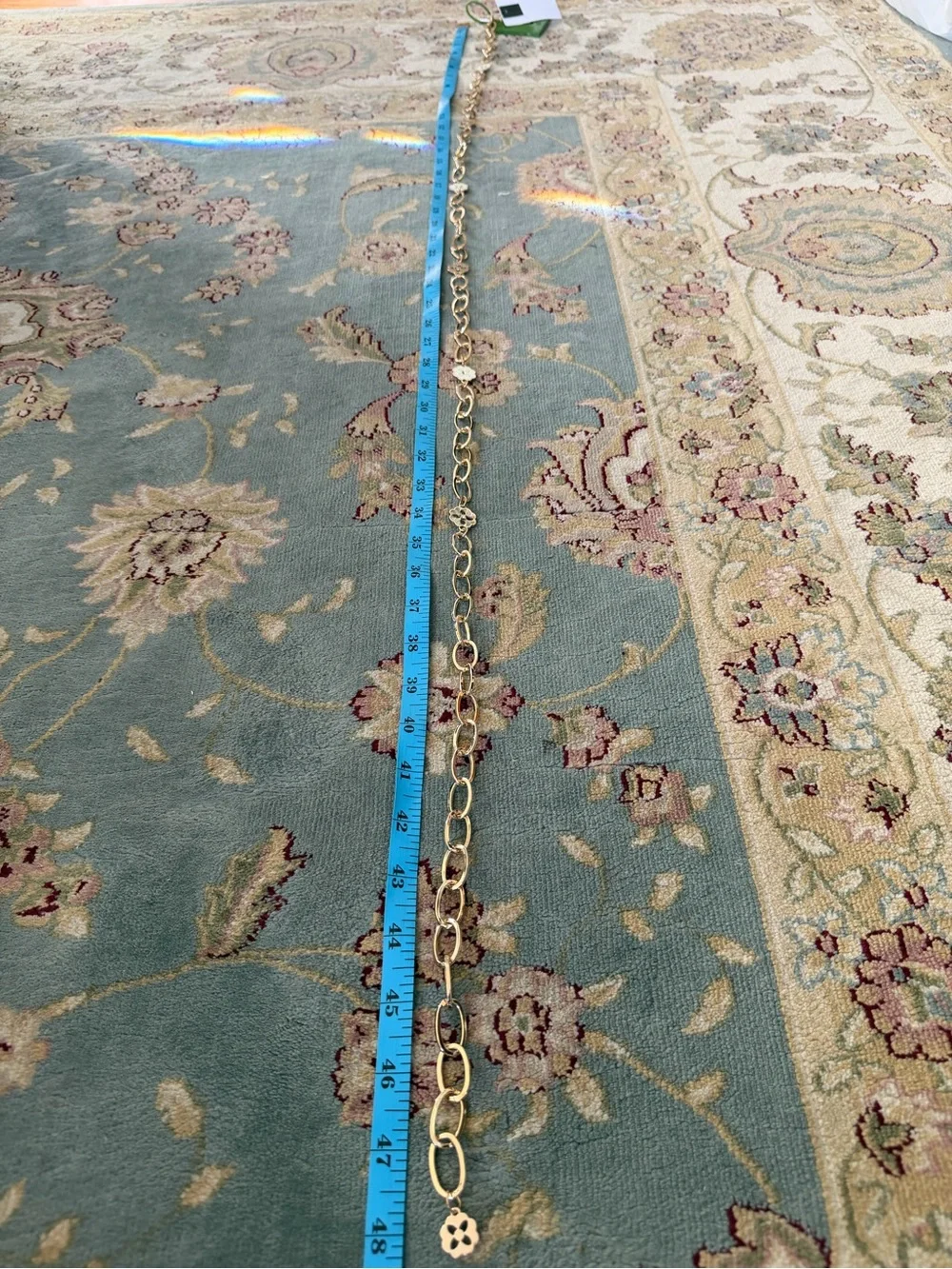 Kate Spade| NWT floral charm chain belt